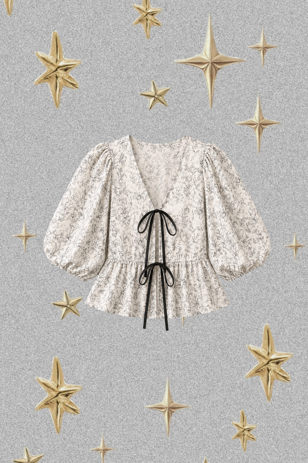 FLORAL PEPLUM BLOUSE