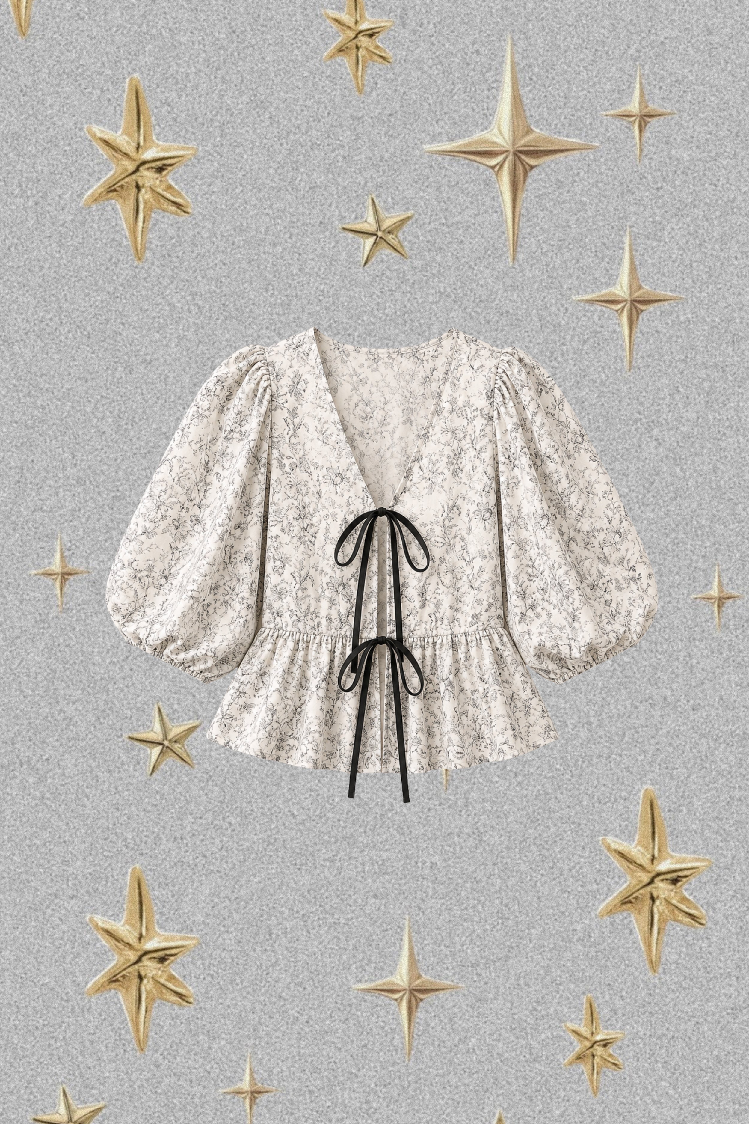 FLORAL PEPLUM BLOUSE