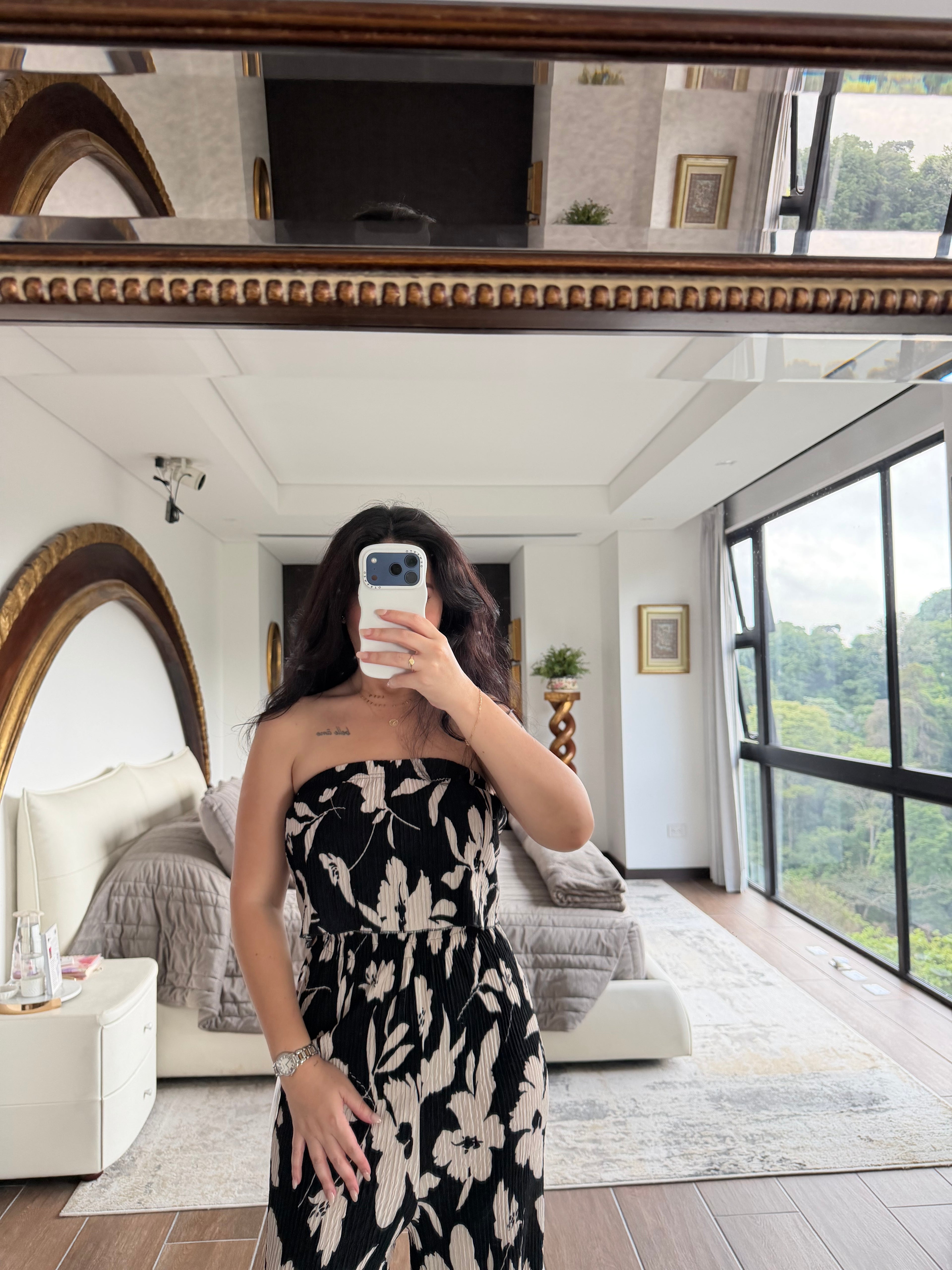 CREAM FLOWER JUMPSUIT