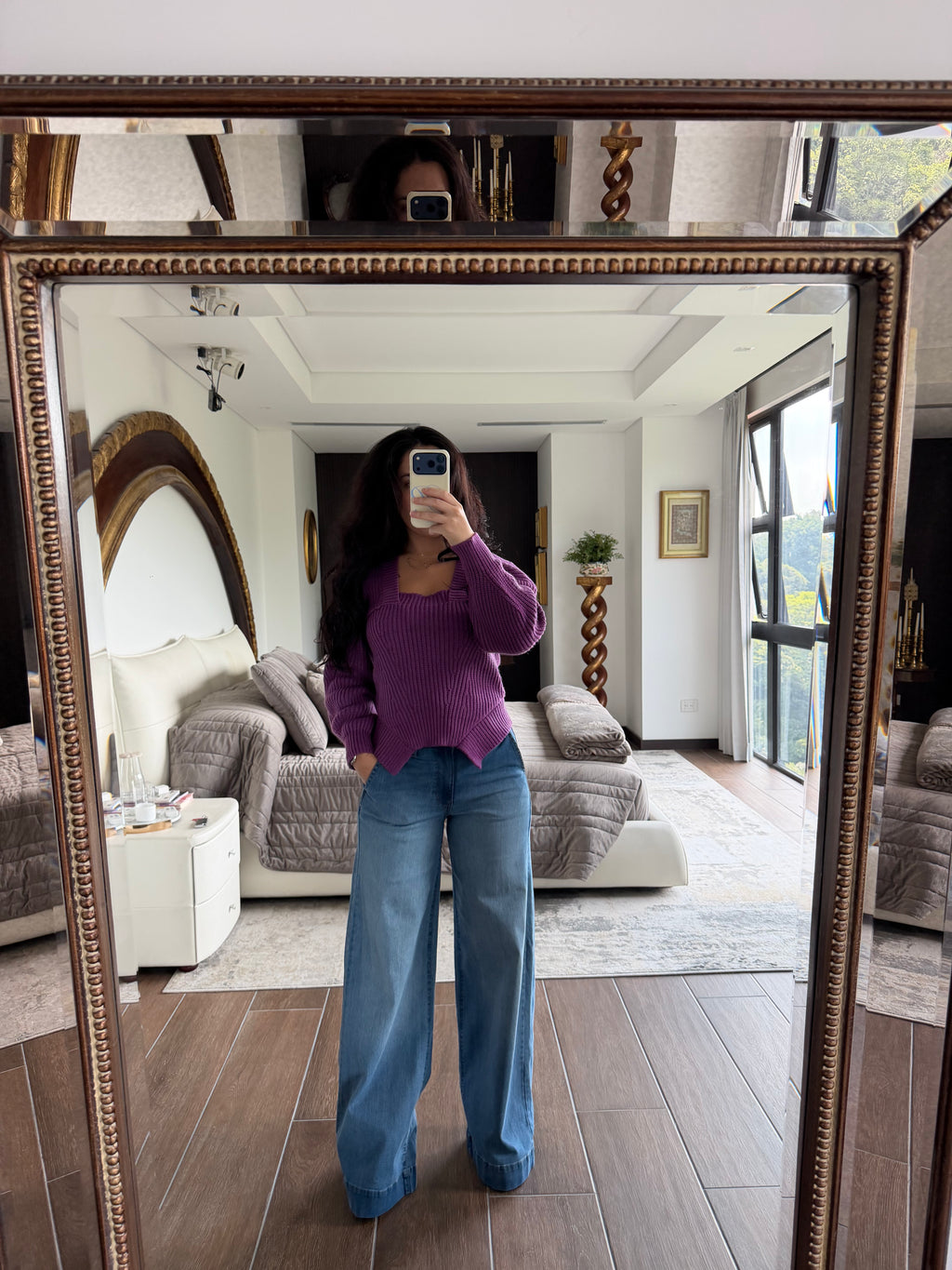 POLINE PURPLE SWEATER
