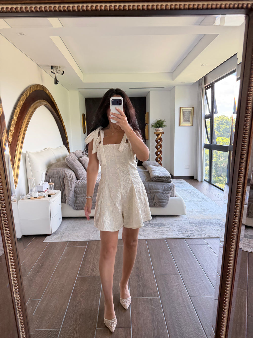JAQUARD FLARE ROMPER