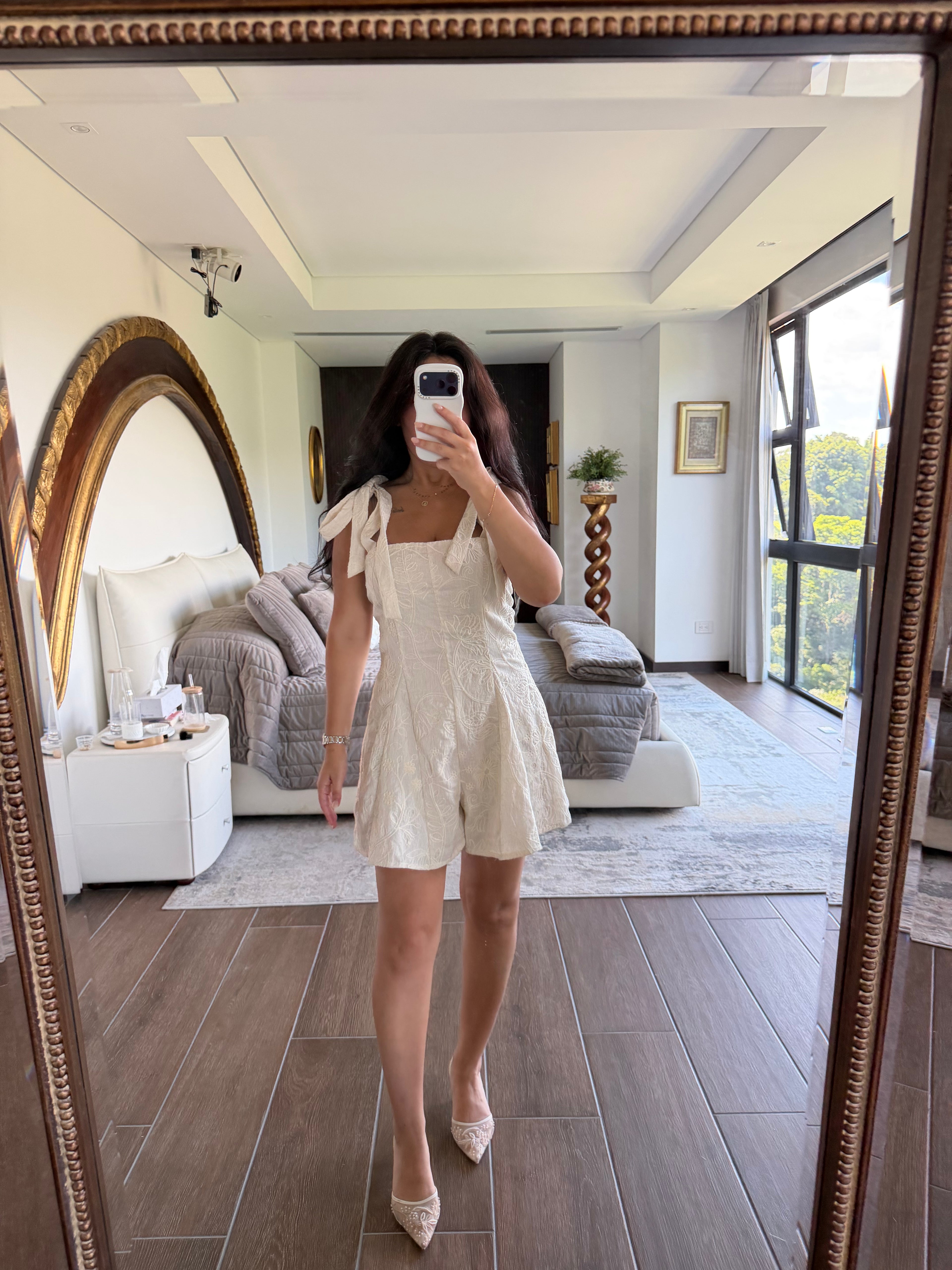 JAQUARD FLARE ROMPER