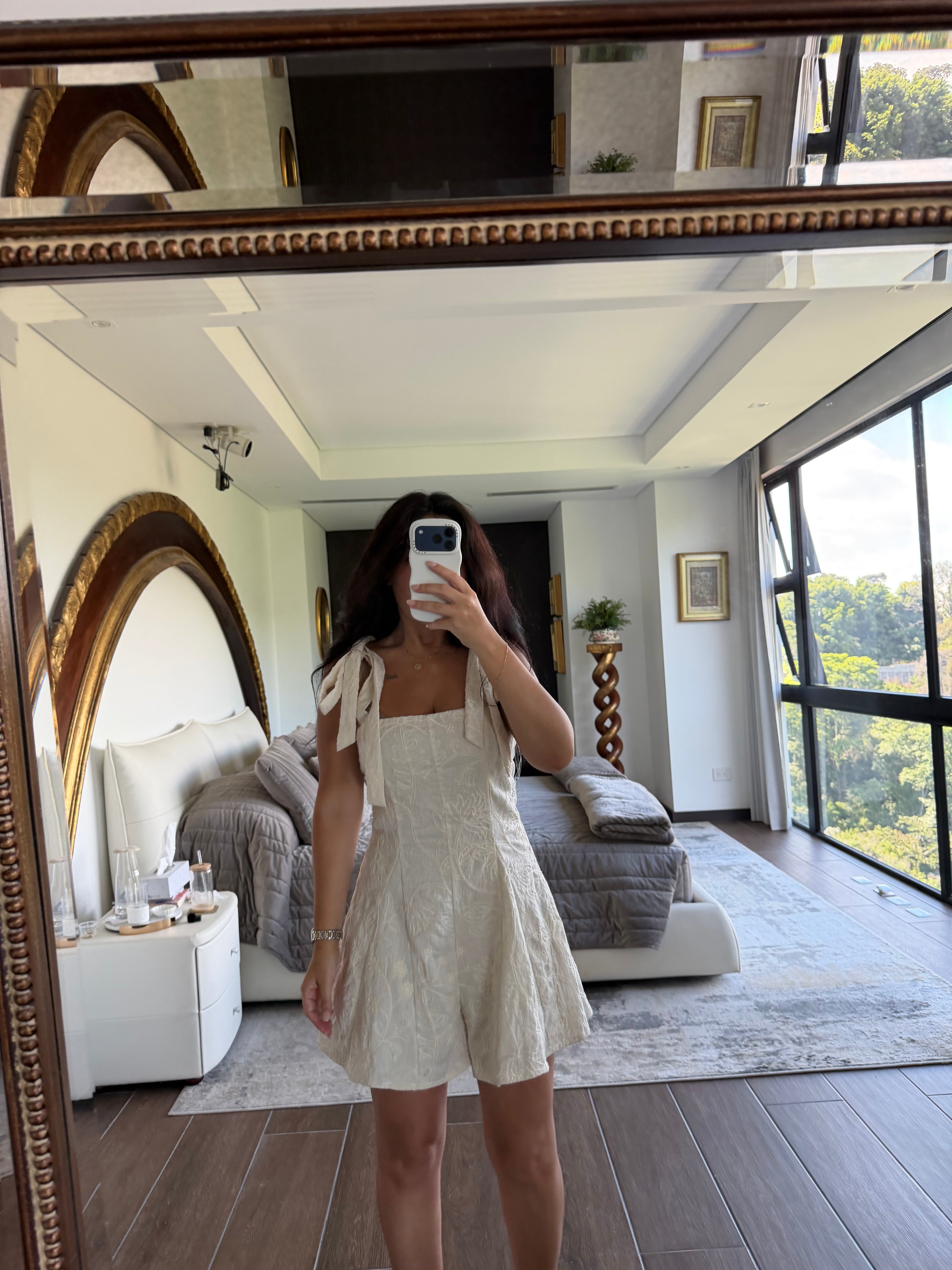 JAQUARD FLARE ROMPER