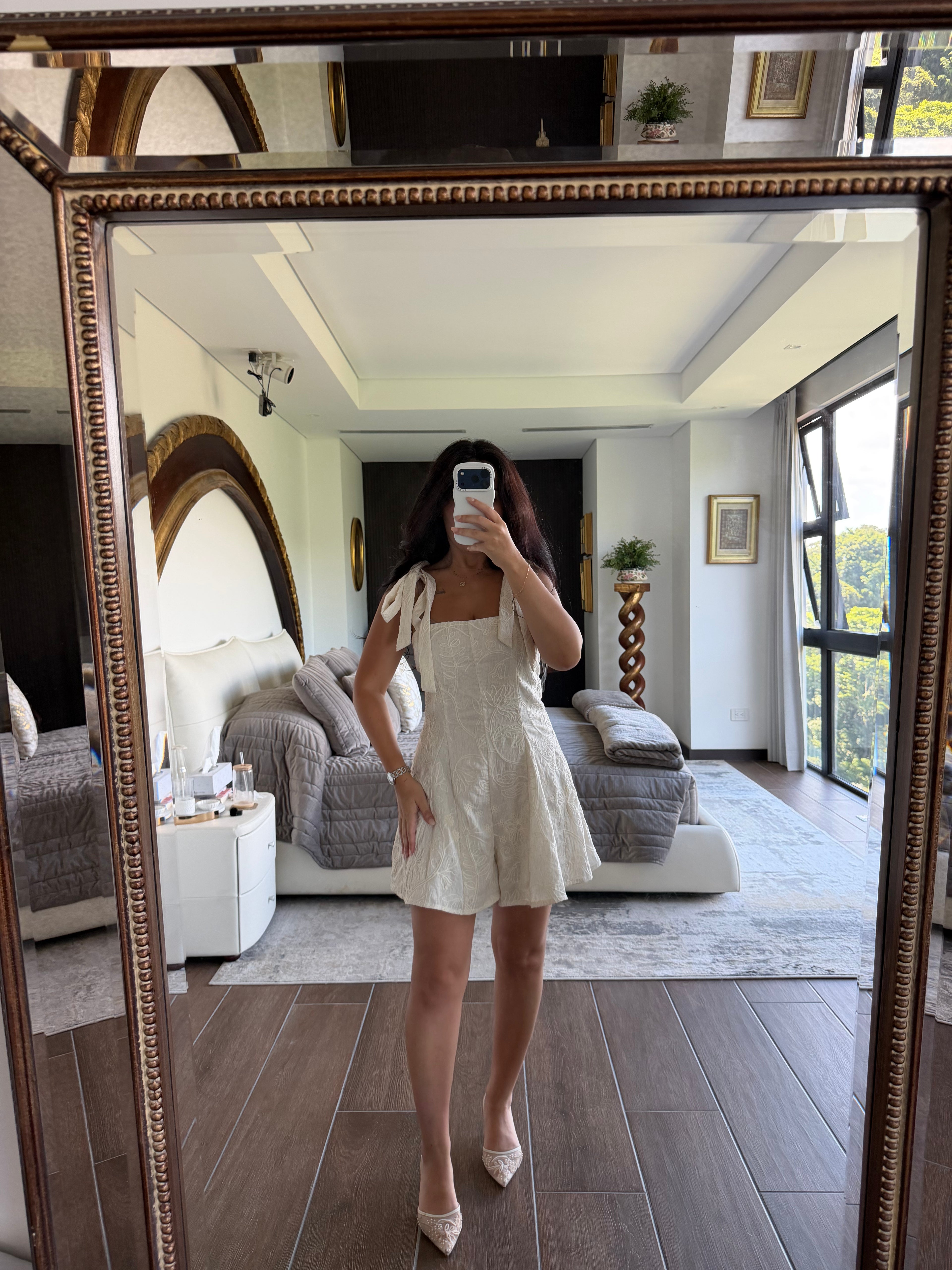 JAQUARD FLARE ROMPER