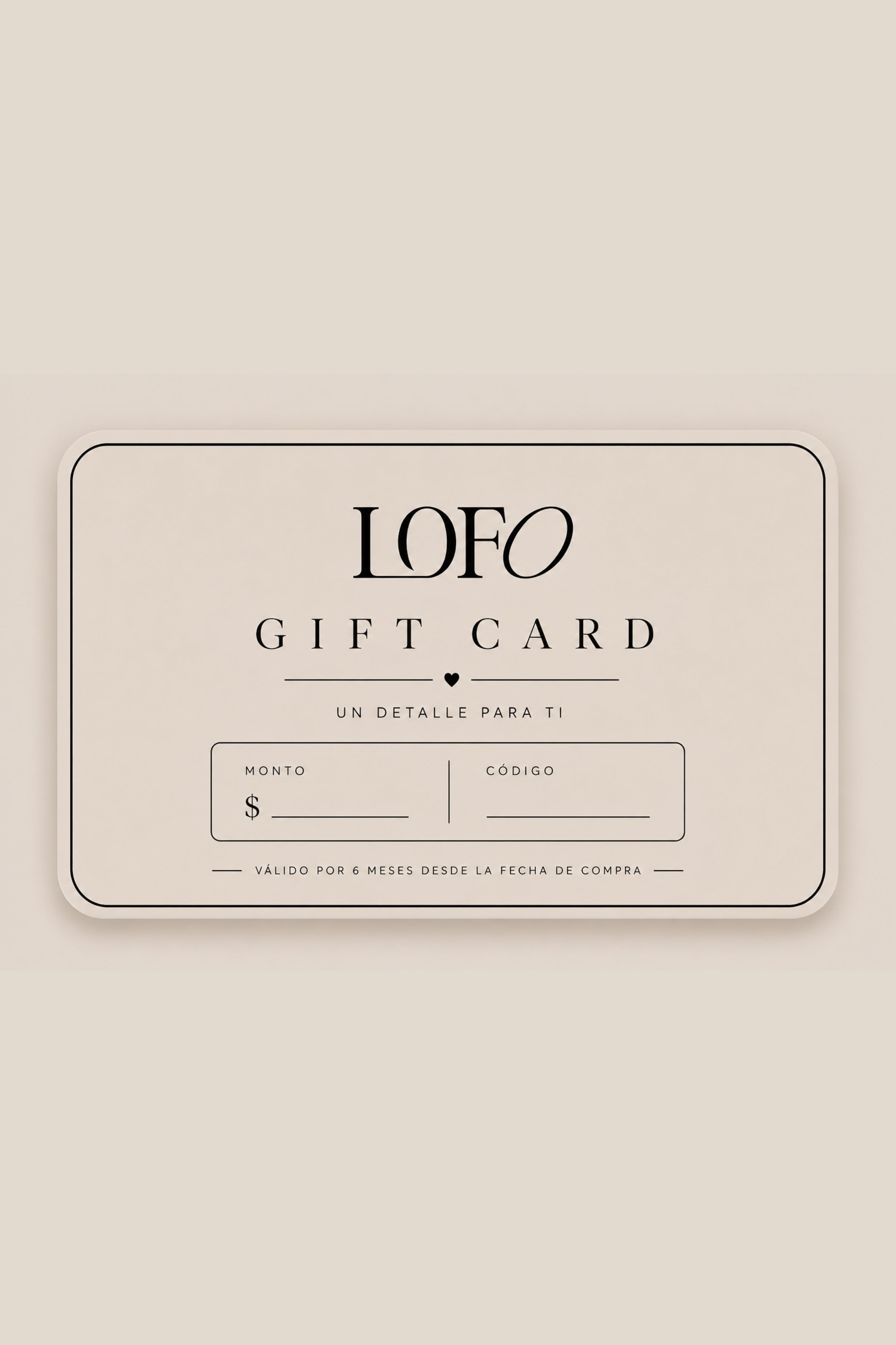 GIFT CARD LOFO